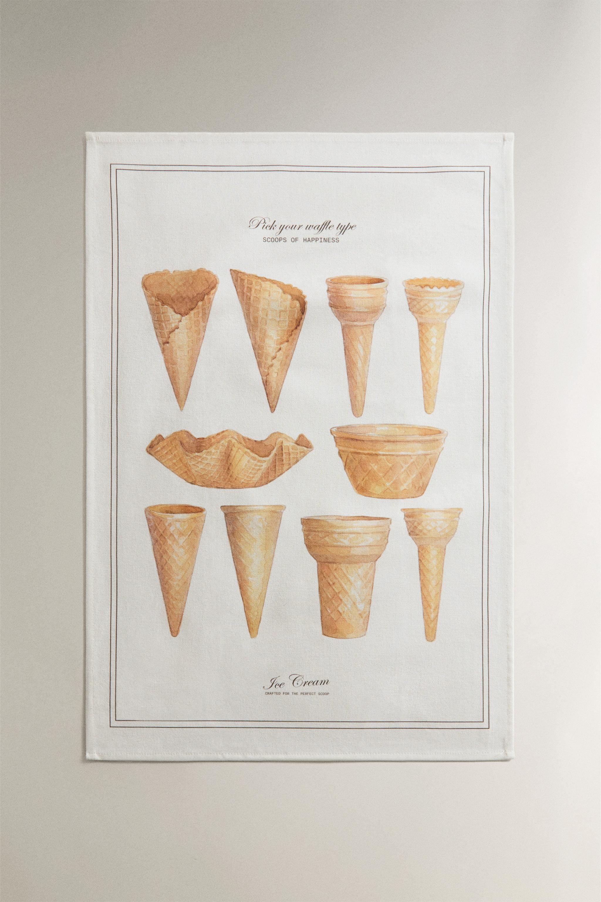 LOT DE 2 TORCHONS GLACES
